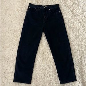 Madewell Black Classic Straight Jeans